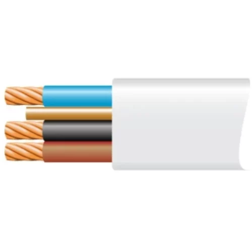 6243BH 1.5mm² White Basec Cable 3-Core&Earth