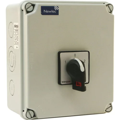 Manual Changeover Switch SP+N 25A IP65 Moulded - Image 4