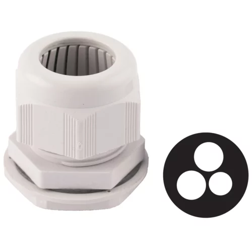 Dome Top Stuffing Tails Gland 40mm IP68 Nylon Grey for 2 x 16.0mm Meter Tails+16.0mm Earth