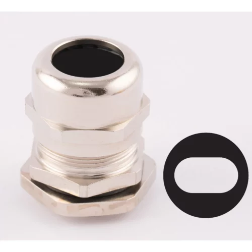 Dome Top Stuffing Gland 20mm IP68 Metal C/W Locknut for 1 x 1.0-1.5mm Twin+Earth Cable