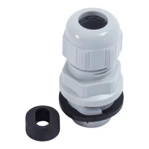 Dome Top Fast Fit Stuffing Gland 25mm IP68 Nylon Grey for 1 x 2.5-4.0mm Twin+Earth Cable