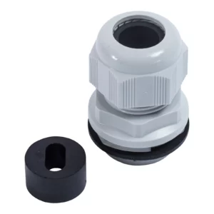 Dome Top Fast Fit Stuffing Gland 32mm IP68 Nylon Grey for 10mm Twin+Earth Cable