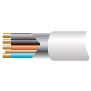FPPLUS4C 1.5mm² White Fire Performance Soft Skin Enhanced Cable 4-Core