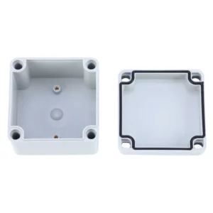 Enclosure Grey Lid IP66 100 x 100 x 75mm Light Grey Polycarbonate