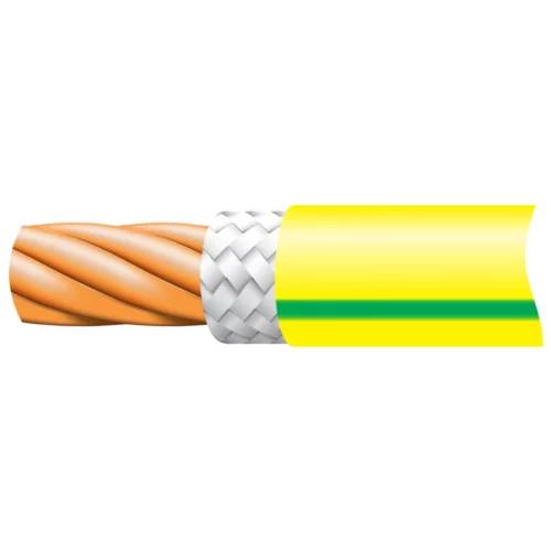 FP100 4.0mm² Green/Yellow Fire Performance Singles Cable 1-Core 100m Reel