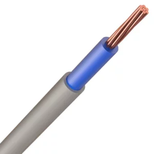6181YH 16.0mm² Grey/Blue PVC Double Insulated Basec Cable 1-Core Tails