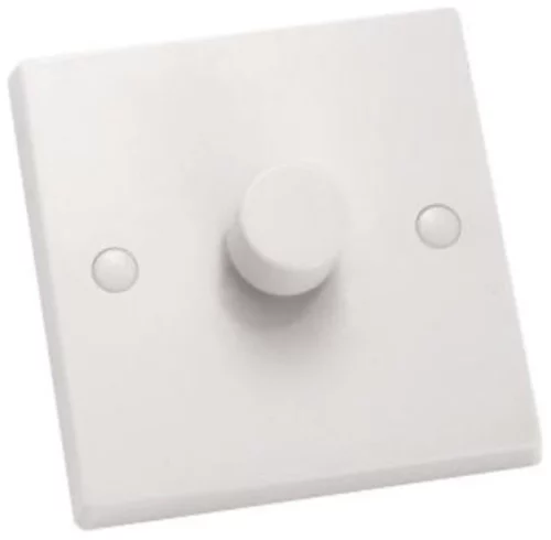 Dimmer Switch 1 Gang Push On/Off Resistive 400W 88X88mm