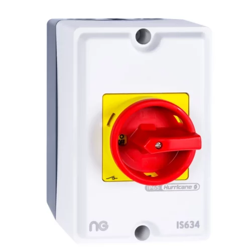 Isolator Rotary 4Pole IP65 63A 175 x 125 x 90mm Moulded - Image 2
