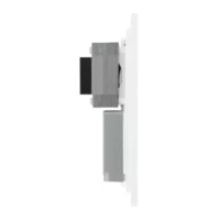 Pearlescent White Evolve 115-240V Dual Voltage Shaver Socket White Insert - Image 3