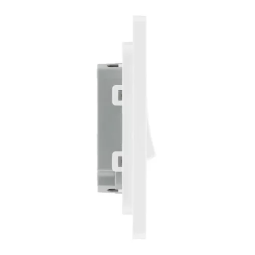 Pearlescent White Evolve 2 Gang 20A 16AX 2 Way Light Switch White Insert - Image 3