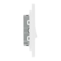 Pearlescent White Evolve 3 Gang 20A 16AX 2 Way Light Switch White Insert - Image 3