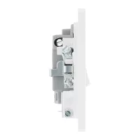 Pearlescent White Evolve 13A Flex Outlet Neon Switched Fused Spur Unit White Insert - Image 3