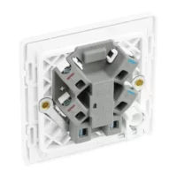 Pearlescent White Evolve 13A Flex Outlet Neon Unswitched Fused Spur Unit White Insert - Image 3