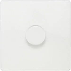Pearlescent White Evolve 1 Gang 200W Intelligent Trailing Edge Dimmer Switch White Insert