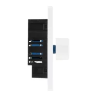 Pearlescent White Evolve 1 Gang 200W Intelligent Trailing Edge Dimmer Switch White Insert - Image 3