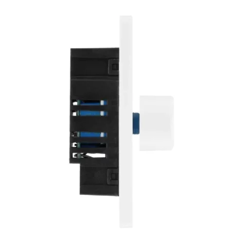 Pearlescent White Evolve 1 Gang 200W Intelligent Trailing Edge Dimmer Switch White Insert - Image 3