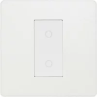 Pearlescent White Evolve 1 Gang 200W Trailing Edge Master Touch Dimmer White Insert - Image 2
