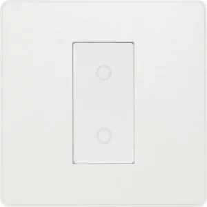 Pearlescent White Evolve 1 Gang 200W Trailing Edge Master Touch Dimmer White Insert