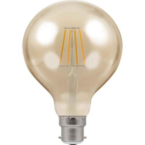 5W 2200K BC-B22D LED Globe G95 Filament Antique Dimmable