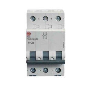63A Three pole MCB B curve 10kA