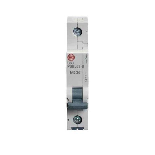 63A Single pole MCB B curve 10kA