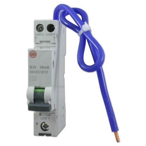 10A 30mA SPswN B Curve 6kA Type A Miniature RCBO