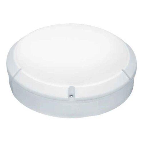 Bulkhead Emergency Circ LED 4000K IP65 13W White Frosted Diffuser