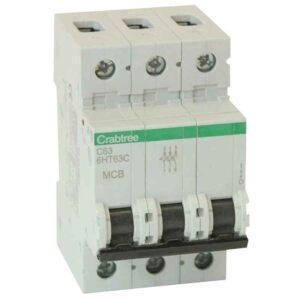 C63 10kA 3P MCB (3 Module Width)