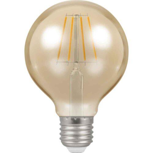 5W 2200K ES-E27 LED Globe G80 Filament Antique Dimmable