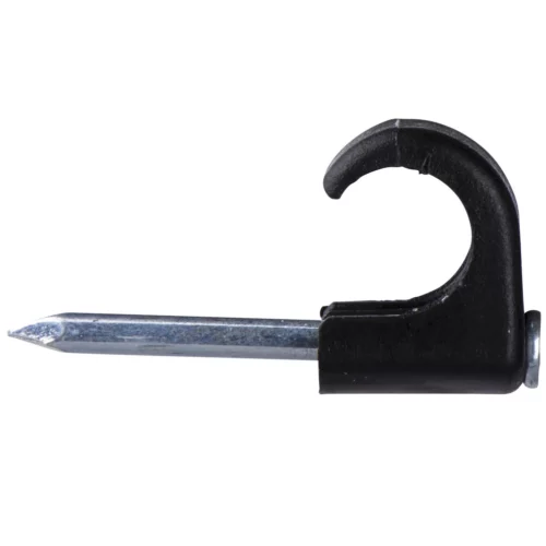 Nail Clip Premium Black for 7-10mm Cable [Pack=100]
