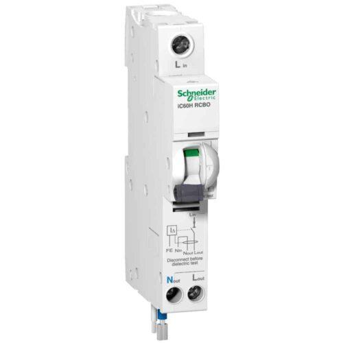 RCBO Ic60H Single Pole+Neutral Class A Type C 16A 30Ma 10Ka
