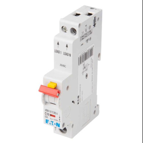 RCBO Single Pole&Neutral Type C 10A 30mA 10kA