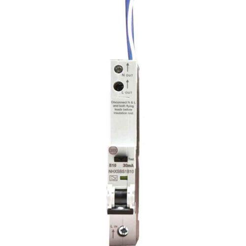 10A 30mA SPN B Curve 6kA Type A RCBO