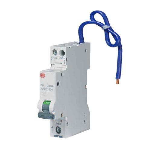 6A 30mA SPswN B Curve 6kA Type A Miniature RCBO