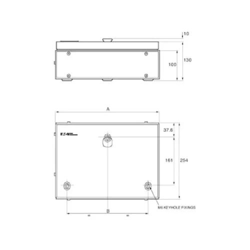 Enclosure 15 Module Door+Terminal IP4X Metal - Image 2