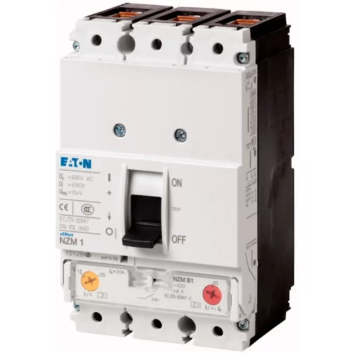 Eaton Moeller Series Nzm Molded Case Circuit Breaker. Circuitbreaker 3 Pole 63A Type C A63