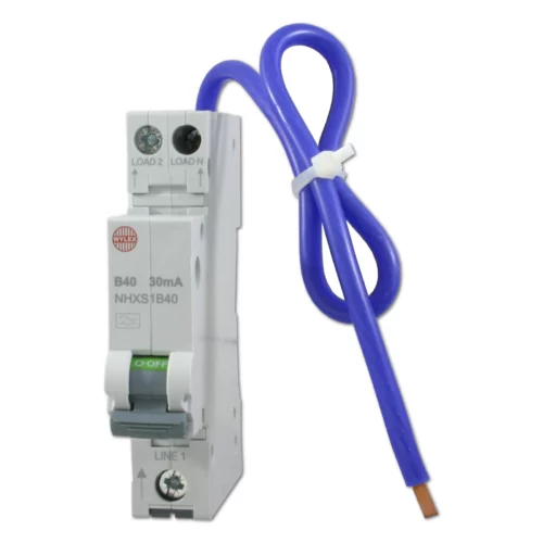 40A 30mA SPswN B Curve 6kA Type A Miniature RCBO