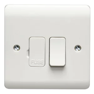 13A Double Pole Switched Fused Connection Unit With LED