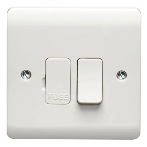 13A Double Pole Switched Fused Connection Unit With LED
