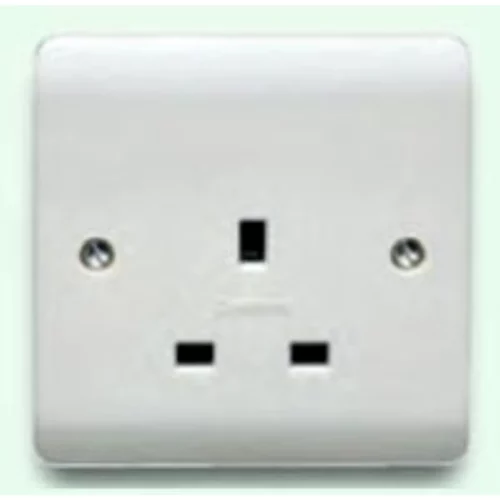 13A 1 Gang Unswitched Socket