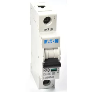 MCB Single Pole Type B 40A 10/15Ka 18 x 80 x 75mm