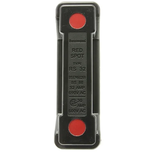 Bussmann Red Spot 32A Fuse Holder RS32PH Black